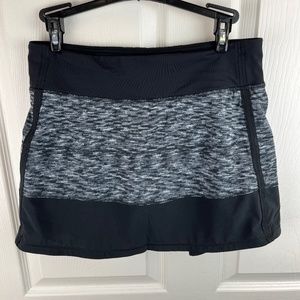 Lululemon Pace Rival Skort Black Gray size 6
